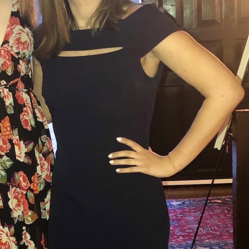 Elegant Navy Blue Dress